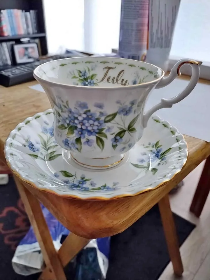Royal Albert Teacup, Saucer, July Forget-Me-Not thumbnail