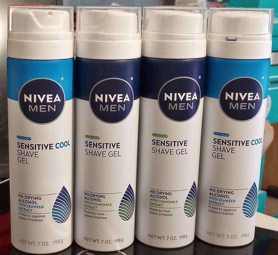 Nivea Men Sensitive Shave Gel 4-pack