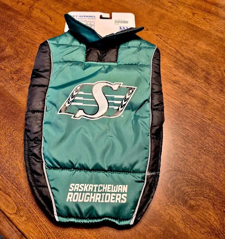 Saskatchewan Roughriders Dog Coat thumbnail