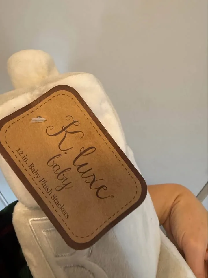 12” baby plush stackable blocks baby toy/decor image indicator(3)