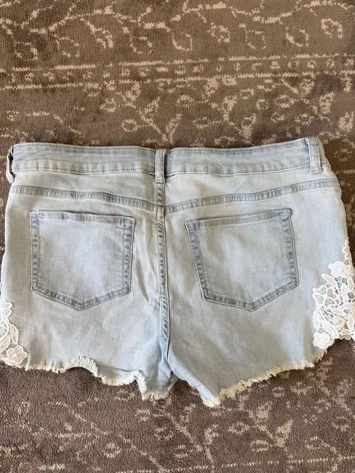 George size 10 denim shorts image indicator(4)