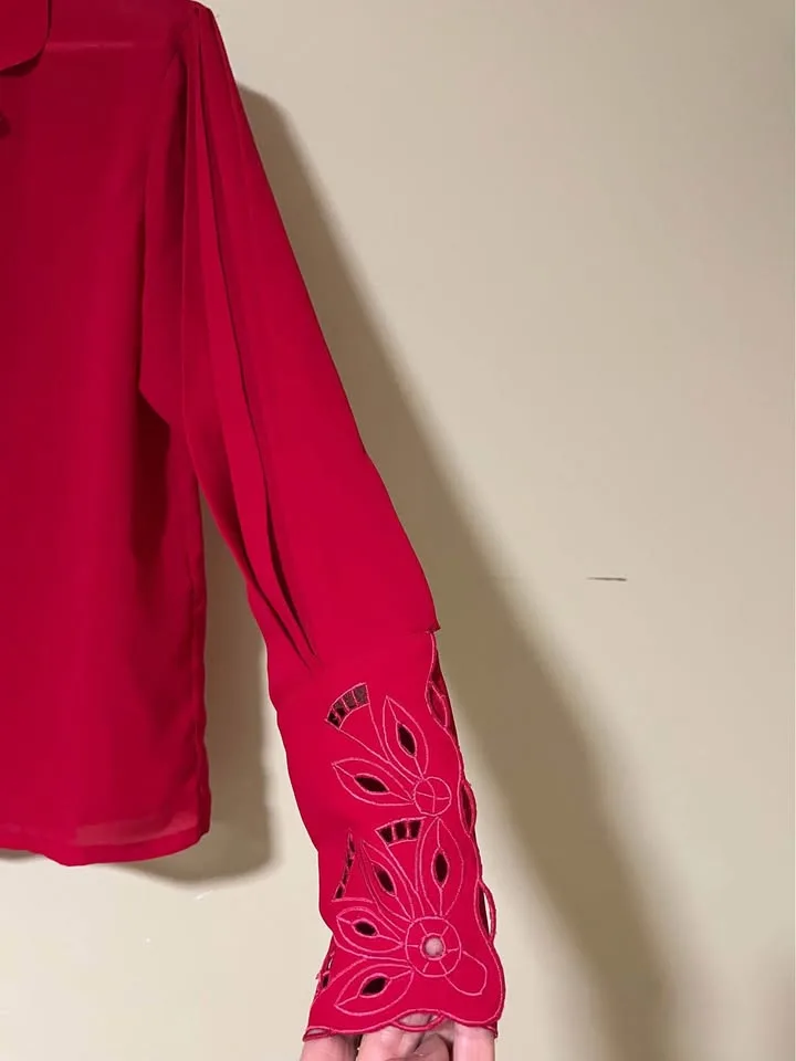 Cranberry Red Blouse image indicator(2)