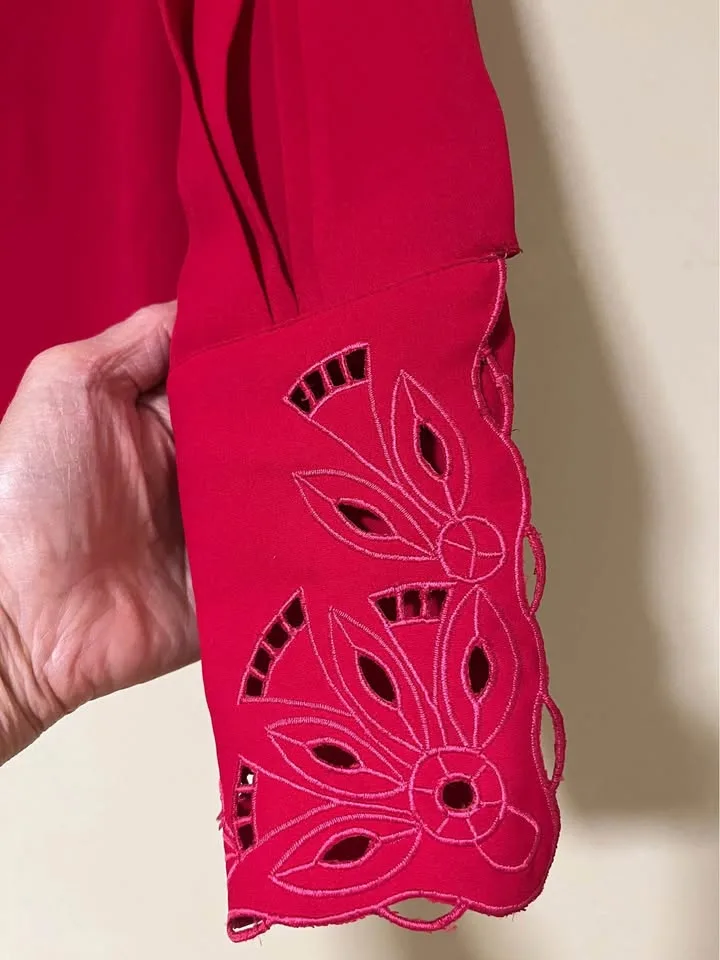 Cranberry Red Blouse image indicator(3)