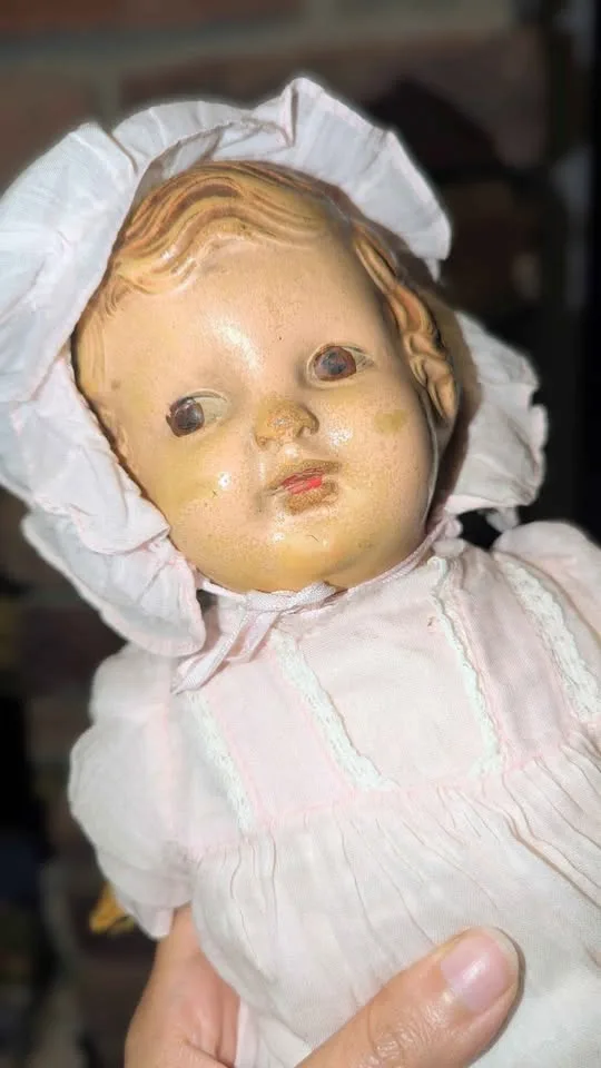 Vintage 1930s–40s Dee & Cee Composition Baby Doll 🇨🇦 image indicator(6)