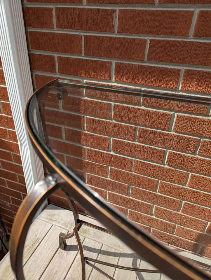 Wrought Iron Glass Table image indicator(2)