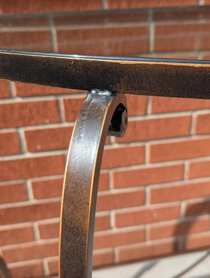 Wrought Iron Glass Table image indicator(4)