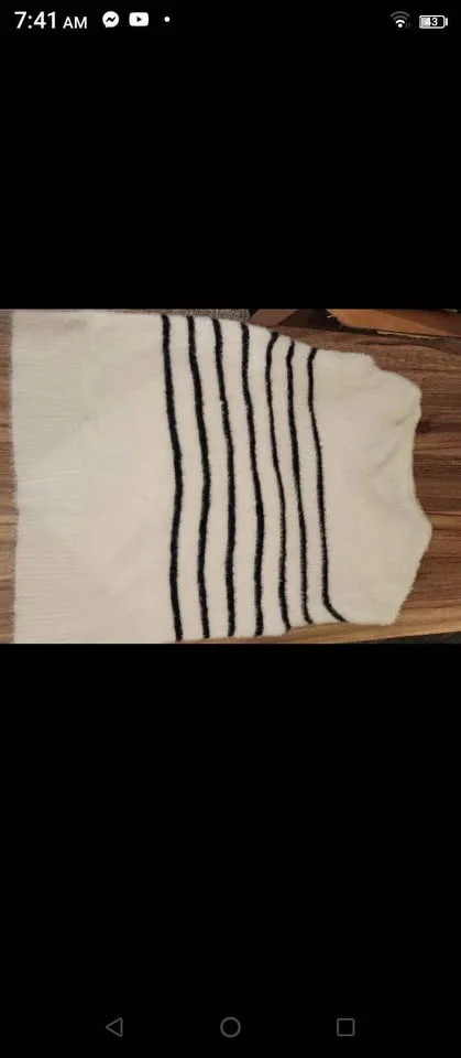 Sweater wool material size Large by blue and grey company image indicator(6)