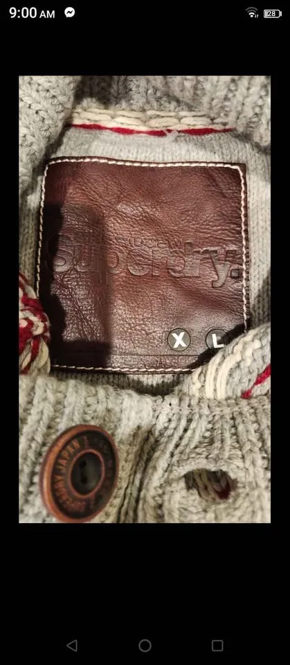 Sweater canadian colours red and grey XL Superdry image indicator(2)