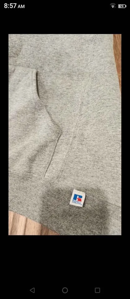 Sweater hoodie grey Russell athletic Saskatchewan pockets image indicator(6)