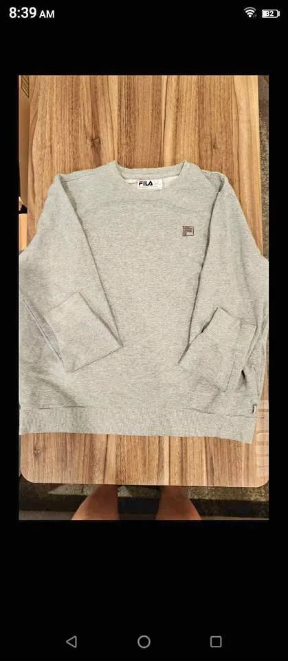 FILA Women's Hoodie (XL + L) Grey with Pocket thumbnail