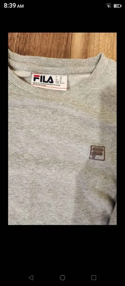 FILA Women's Hoodie (XL + L) Grey with Pocket image indicator(3)