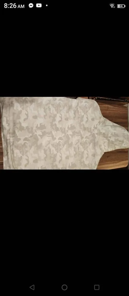 Sweater mens hoodie white camouflage Lazypants size medium image indicator(2)