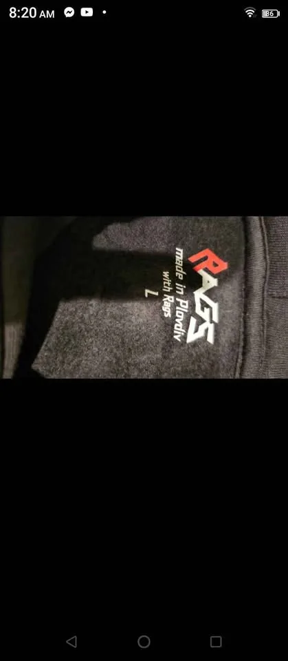 Sweater hoodie men's size large by RAGS image indicator(5)