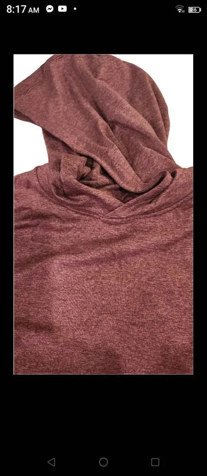 Sweater hoodie burgundy XL mens/womens image indicator(2)