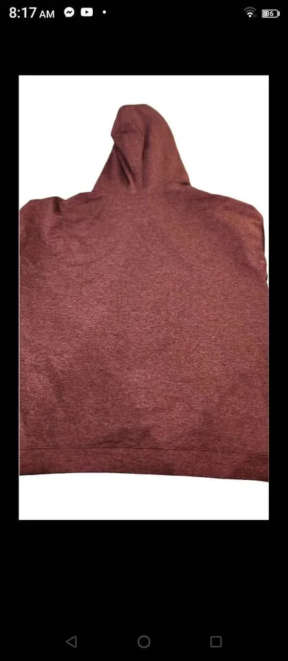 Sweater hoodie burgundy XL mens/womens image indicator(3)