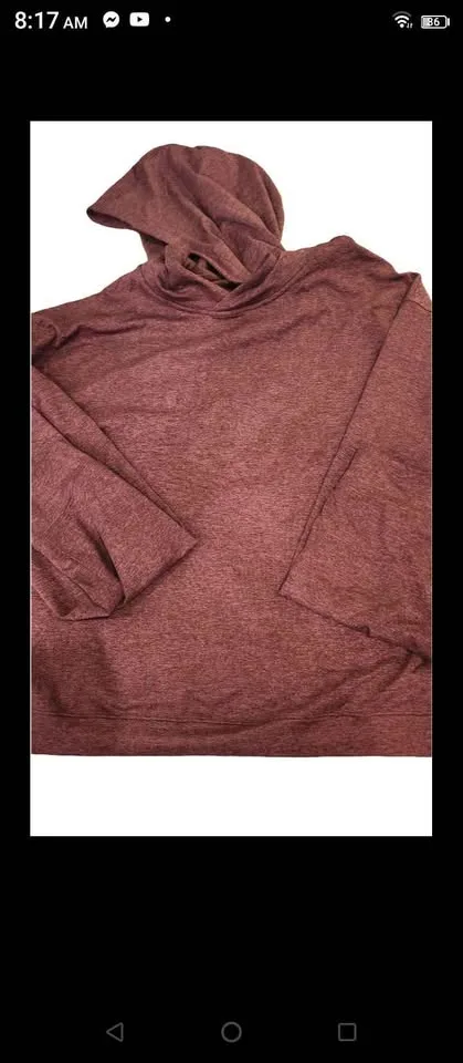 Sweater hoodie burgundy XL mens/womens image indicator(4)