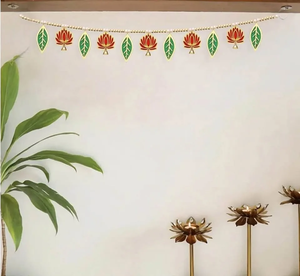 Red and Green Toran/ Door Hanging image indicator(2)