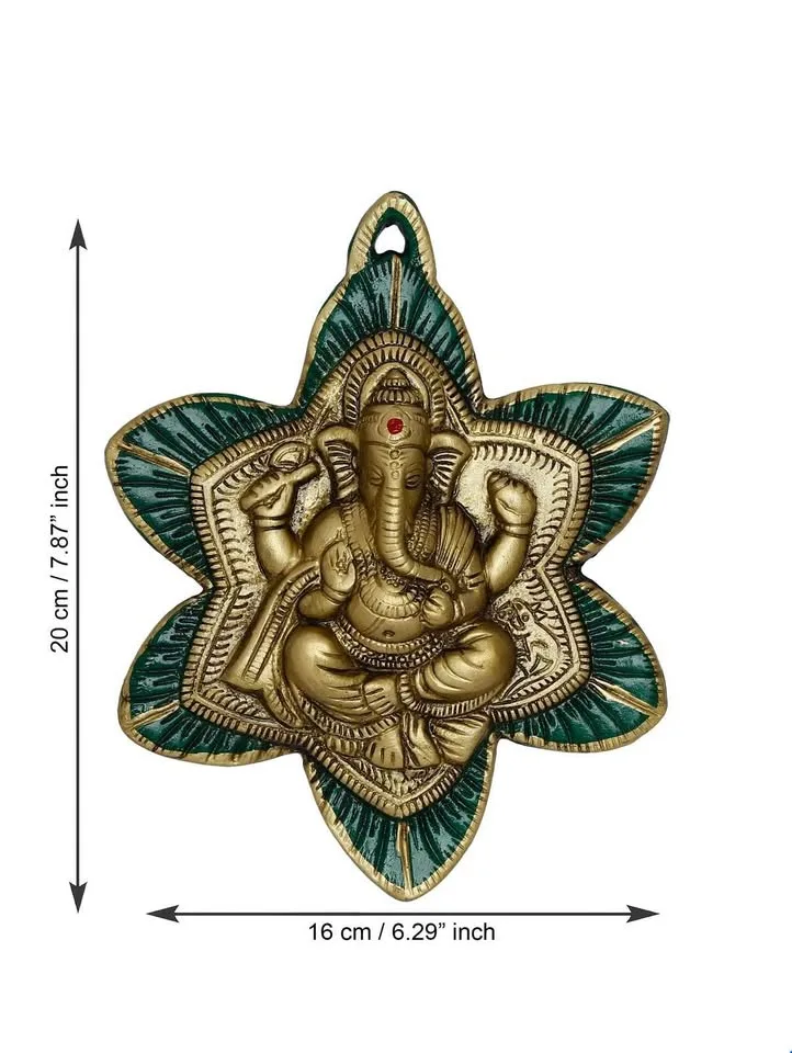 Ganesha Flower Metal Wall Decor image indicator(2)