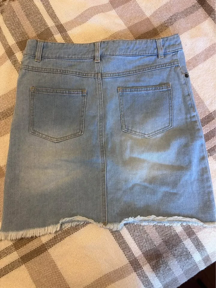 Short stylish denim skirt image indicator(2)