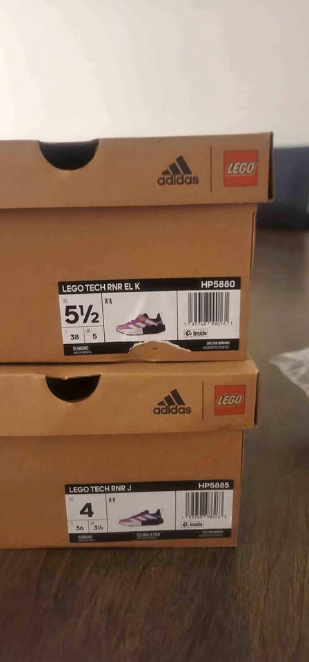 Adidas lego sneakers