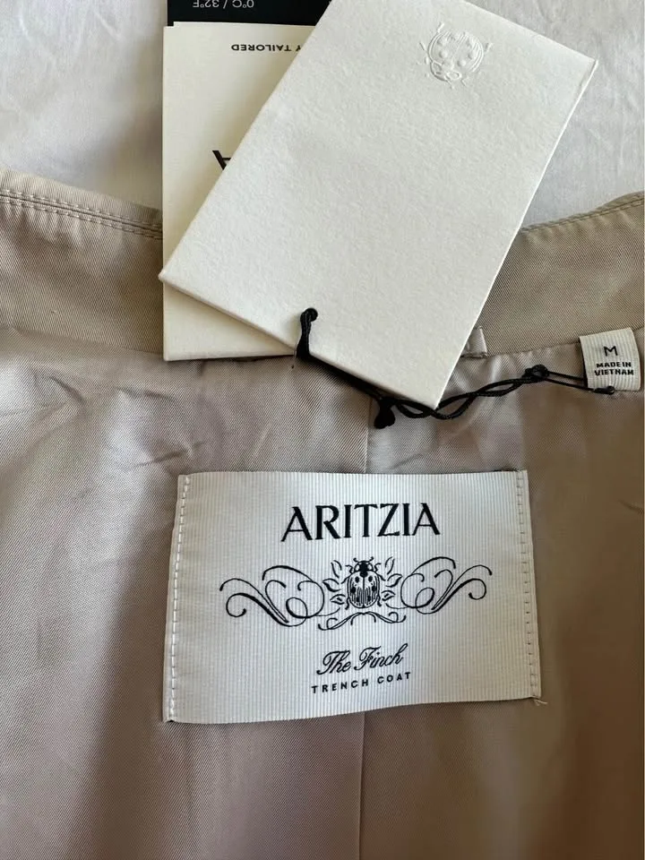 Aritzia Finch Trench Coat - City Twill Size M NWT image indicator(5)