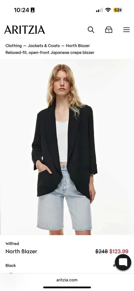 Aritzia North Blazer Size 2XS