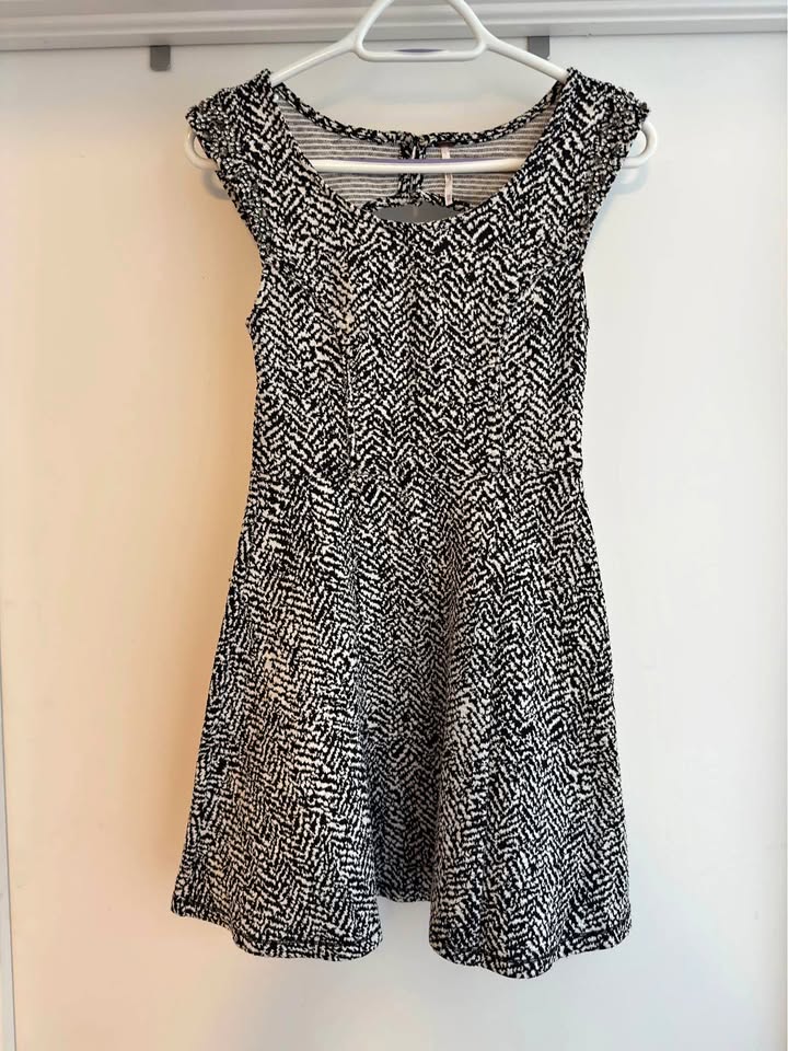 Free people black and white dress