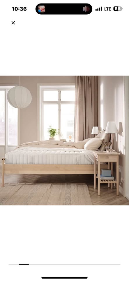 Ikea Valevag Hybrid Queen Mattress Medium firm - white - photo 2
