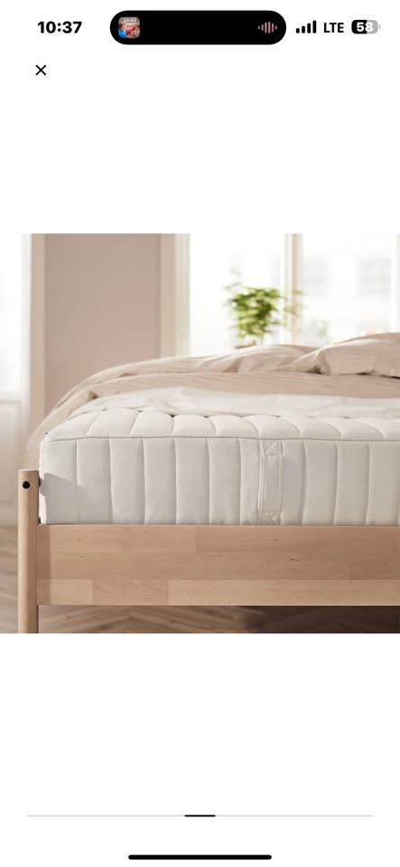 Ikea Valevag Hybrid Queen Mattress Medium firm - white - photo 4