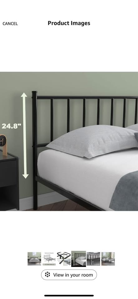 Queen Bed frame (metal black) - photo 4