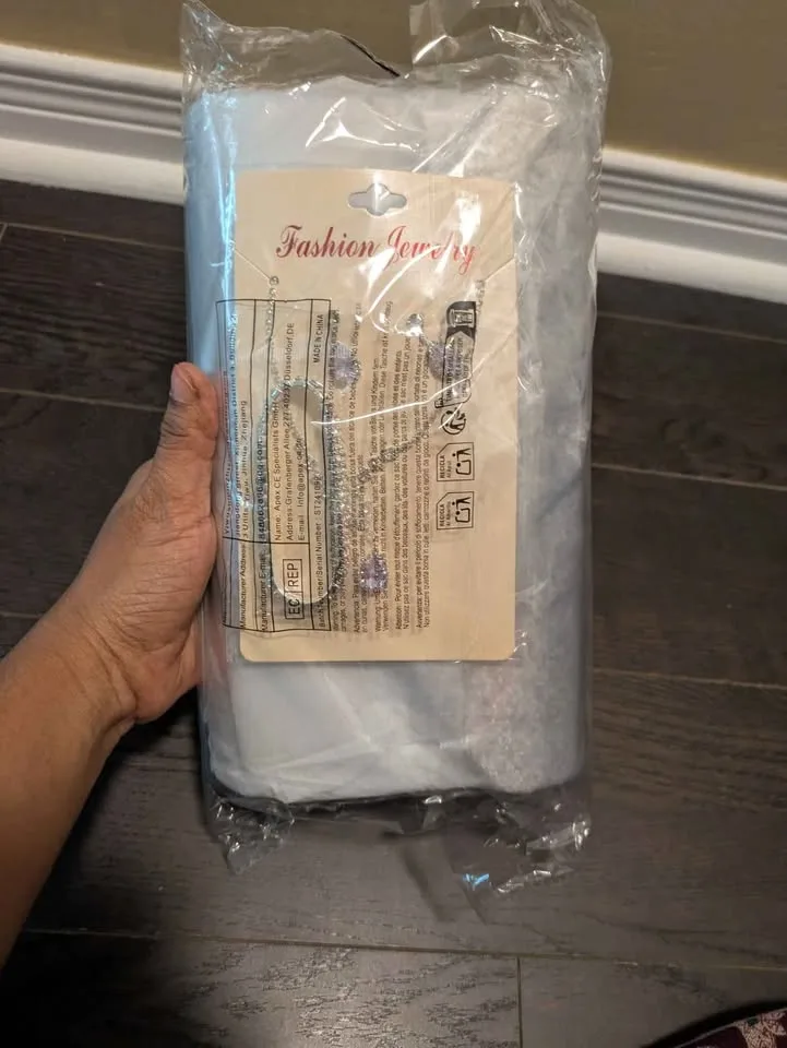 Brand new sparkling glitter evening bag with jewelry combo set image indicator(8)