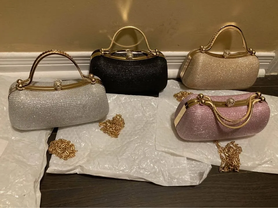 Brand new elegant glitter women evening bags image indicator(5)