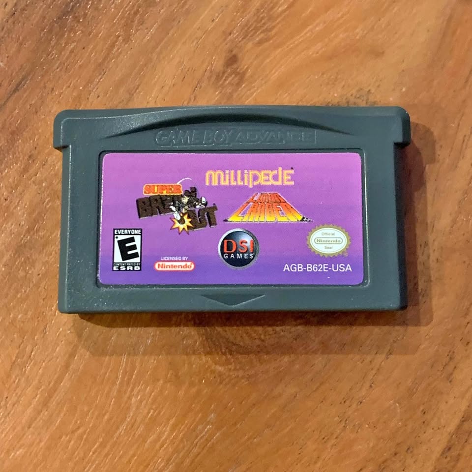 Nintendo Game GBA - Super Breakout / Millipede / Lunar Lander