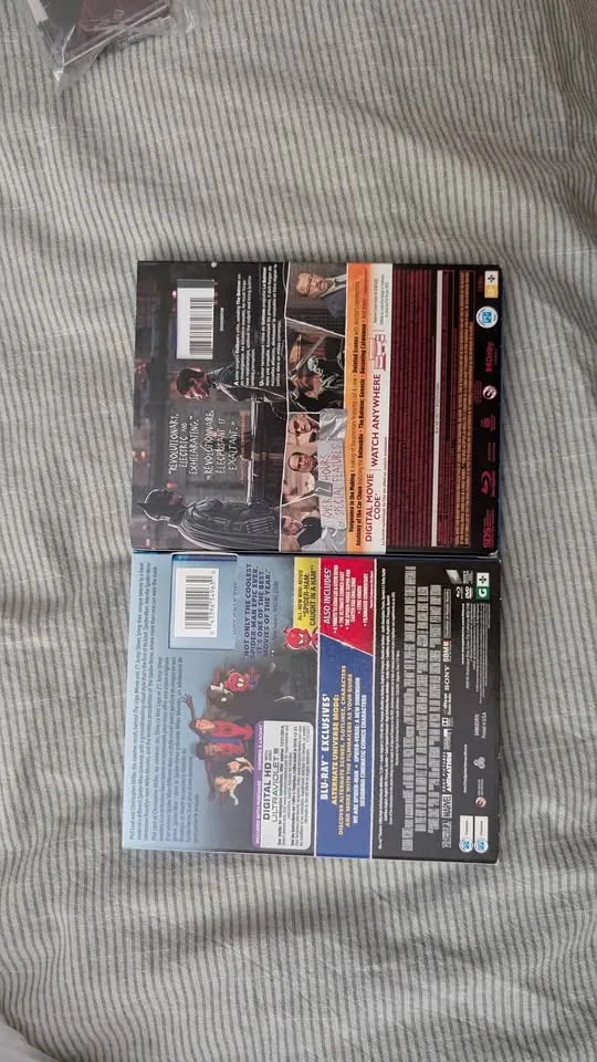 Blu-Ray the batman and spiderman into the spider verse image indicator(2)