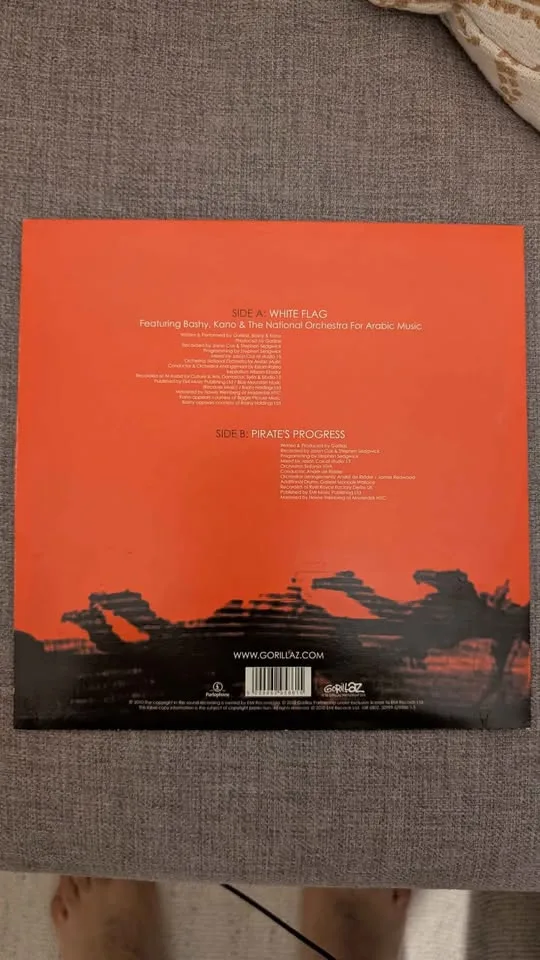 Gorillaz White flag single with pirate progress image indicator(3)