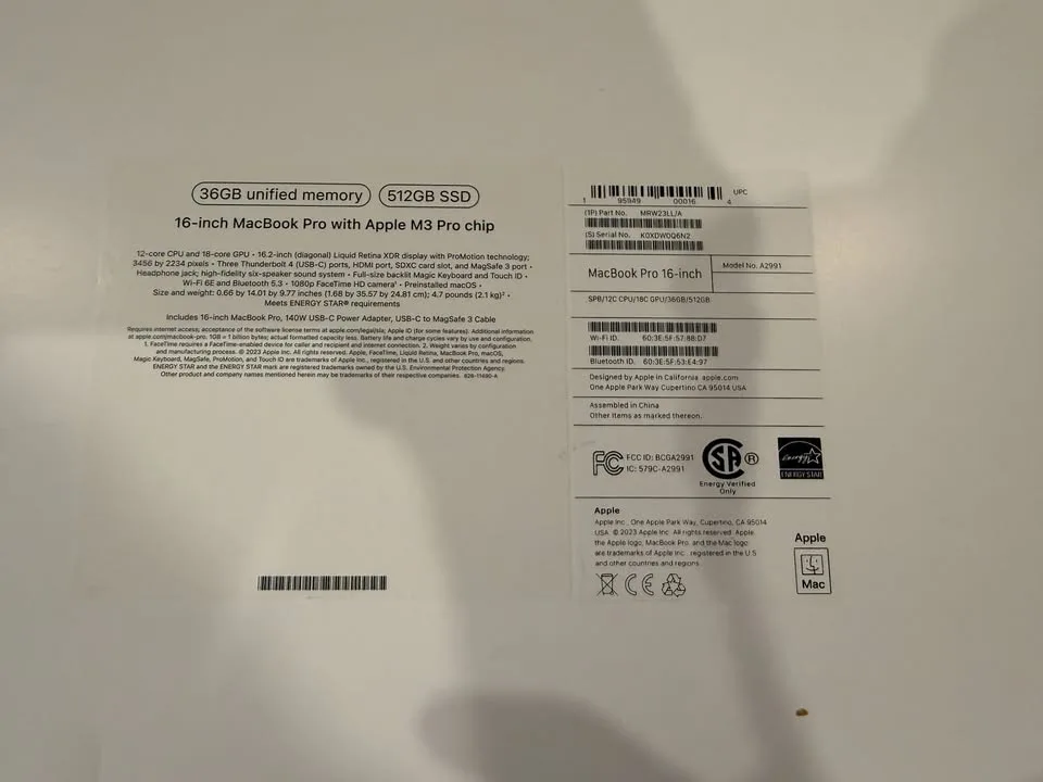 16" MacBook Pro (M3 Pro 18-Core GPU, Late 2023) image indicator(3)