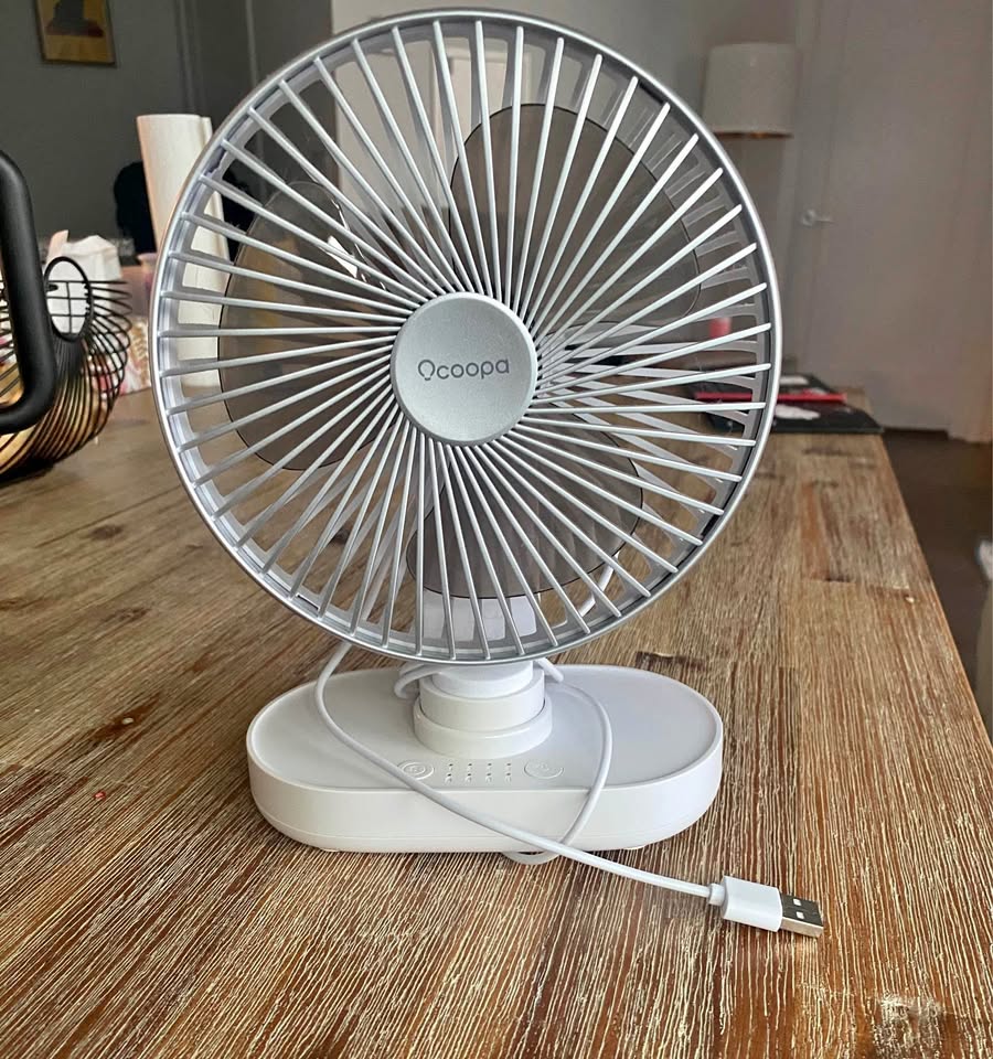 Desk fan Auto oscillating 6.5 Inch table top rotateair