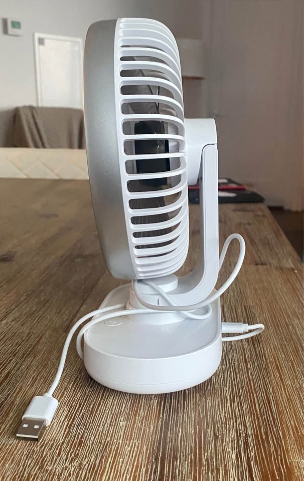 Desk fan Auto oscillating 6.5 Inch table top rotateair - photo 2