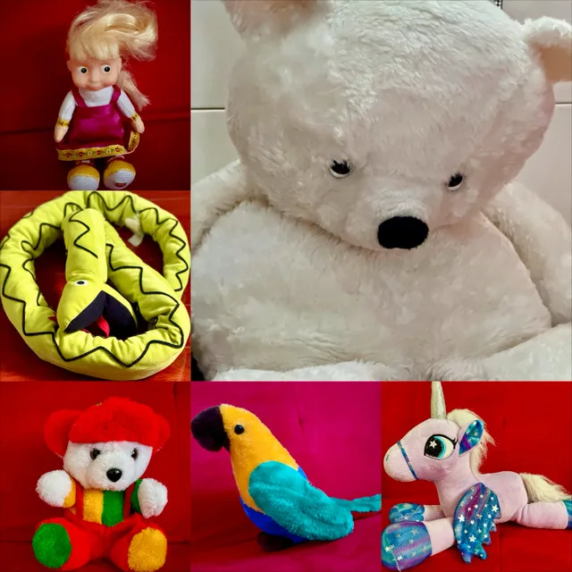 Big teddy bear + bundle of cute stuffed toys! ‍❄️ thumbnail