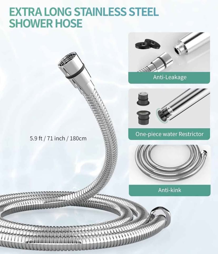 Shower head - 9 spray mode with filter - photo 5