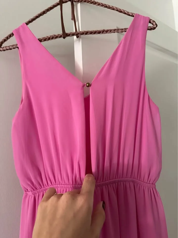 Pink high-low dress - size small image indicator(3)