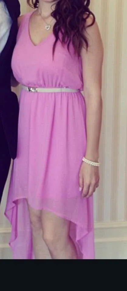 Pink high-low dress - size small image indicator(5)