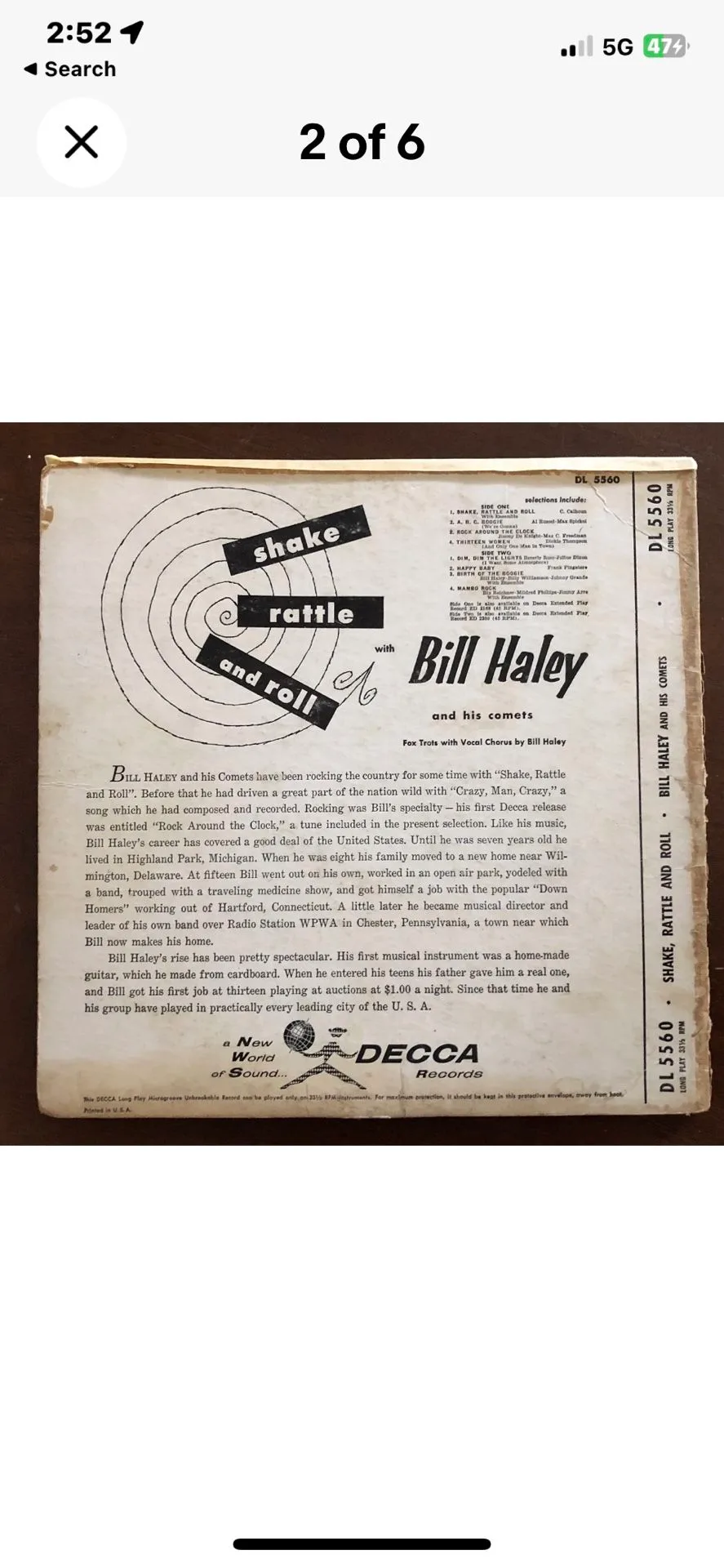 Bill Haley and the comets Shake Rattle and roll image indicator(2)