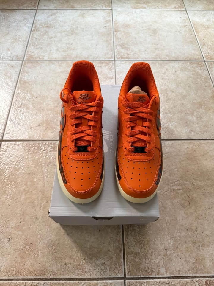 Nike AF1 Orange Skeleton Halloween DS - photo 2
