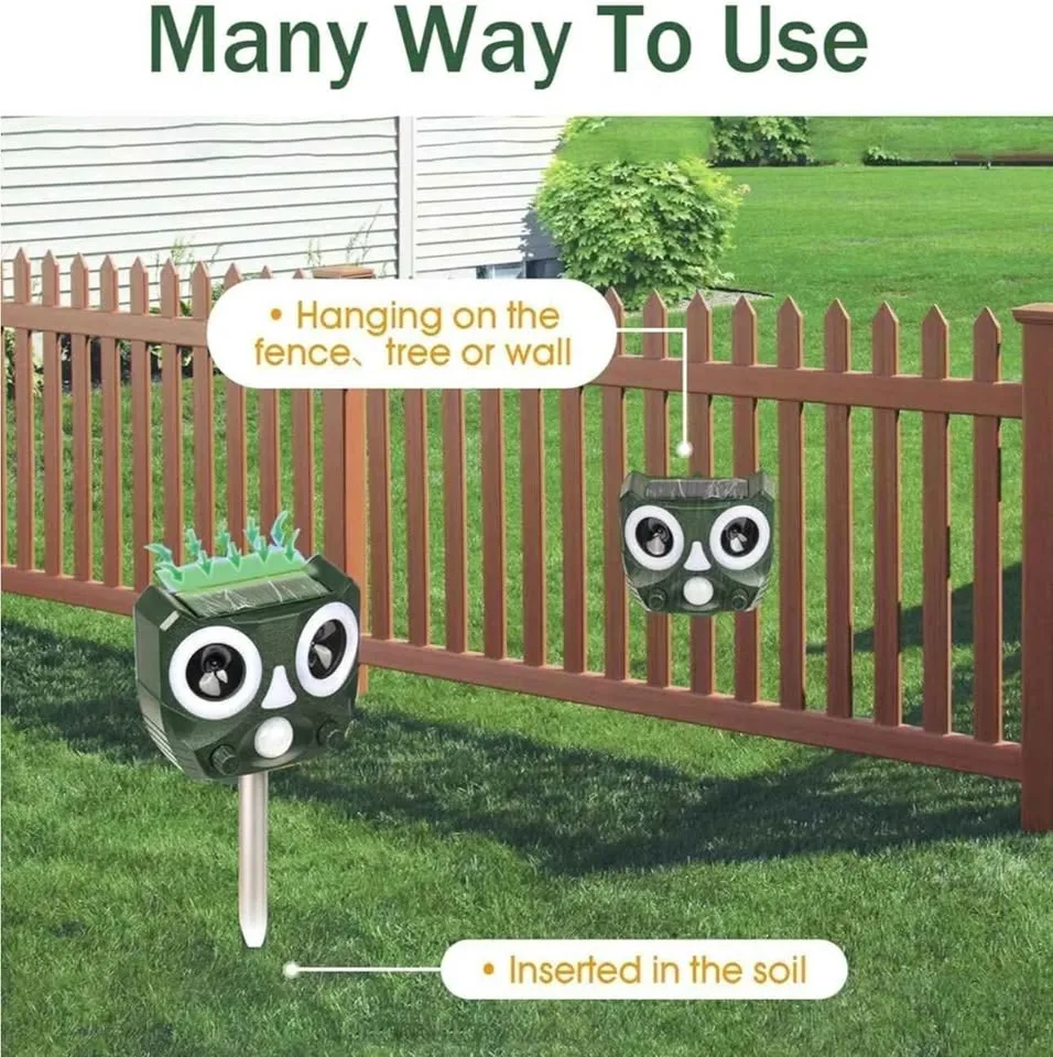 Solar Powered Ultrasonic Animal Repeller image indicator(6)