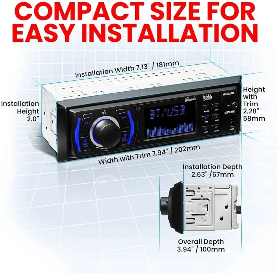 BOSS Audio Systems 616UAB Multimedia Car Stereo image indicator(2)