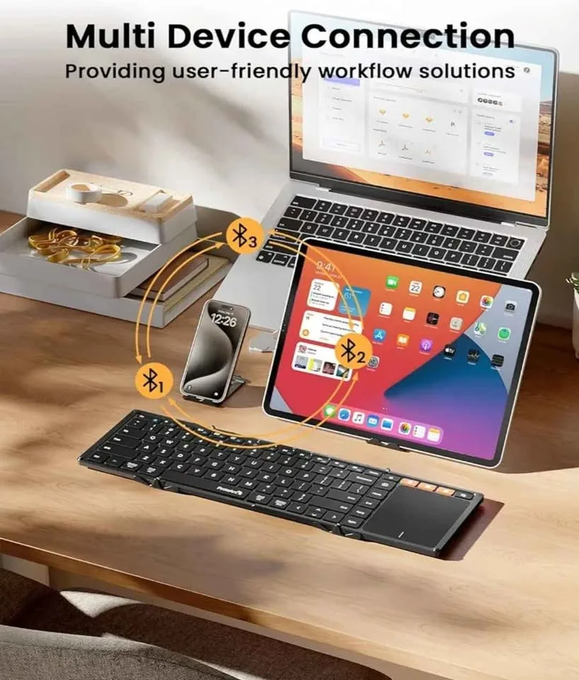 ProtoArc Foldable Bluetooth Keyboard with Touchpad image indicator(5)