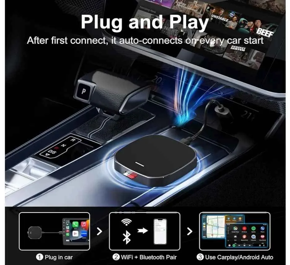 Carplay Adapter with YouTube. New. image indicator(6)