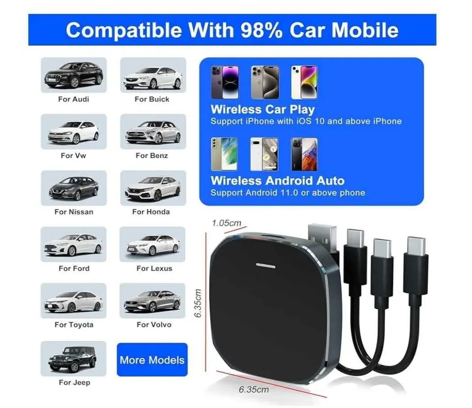 Carplay Adapter with YouTube. New. image indicator(7)