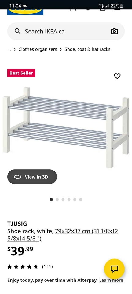 TJUSIG Ikea White Shoe Rack